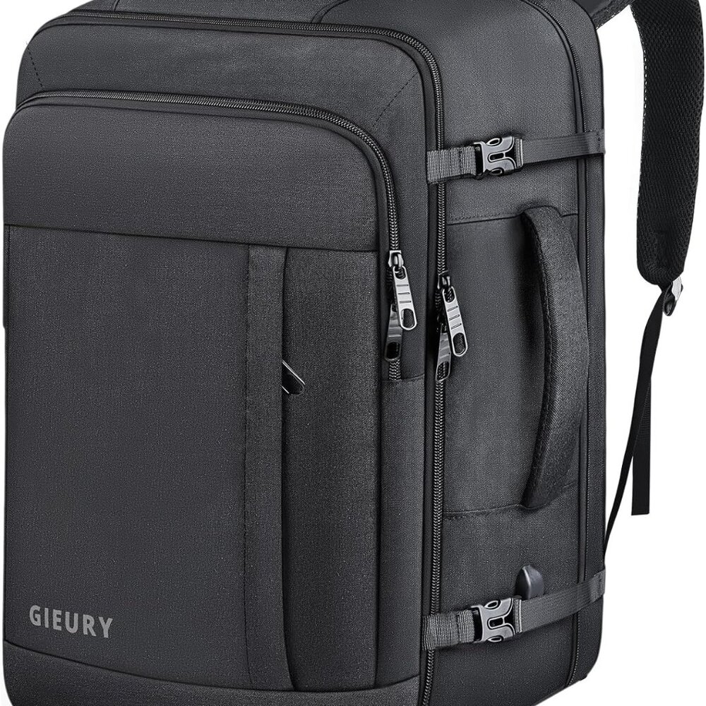 Carry On Backpack, 50l Travel Backpack, Luggage Backpack Tsa Flight Approved Lap